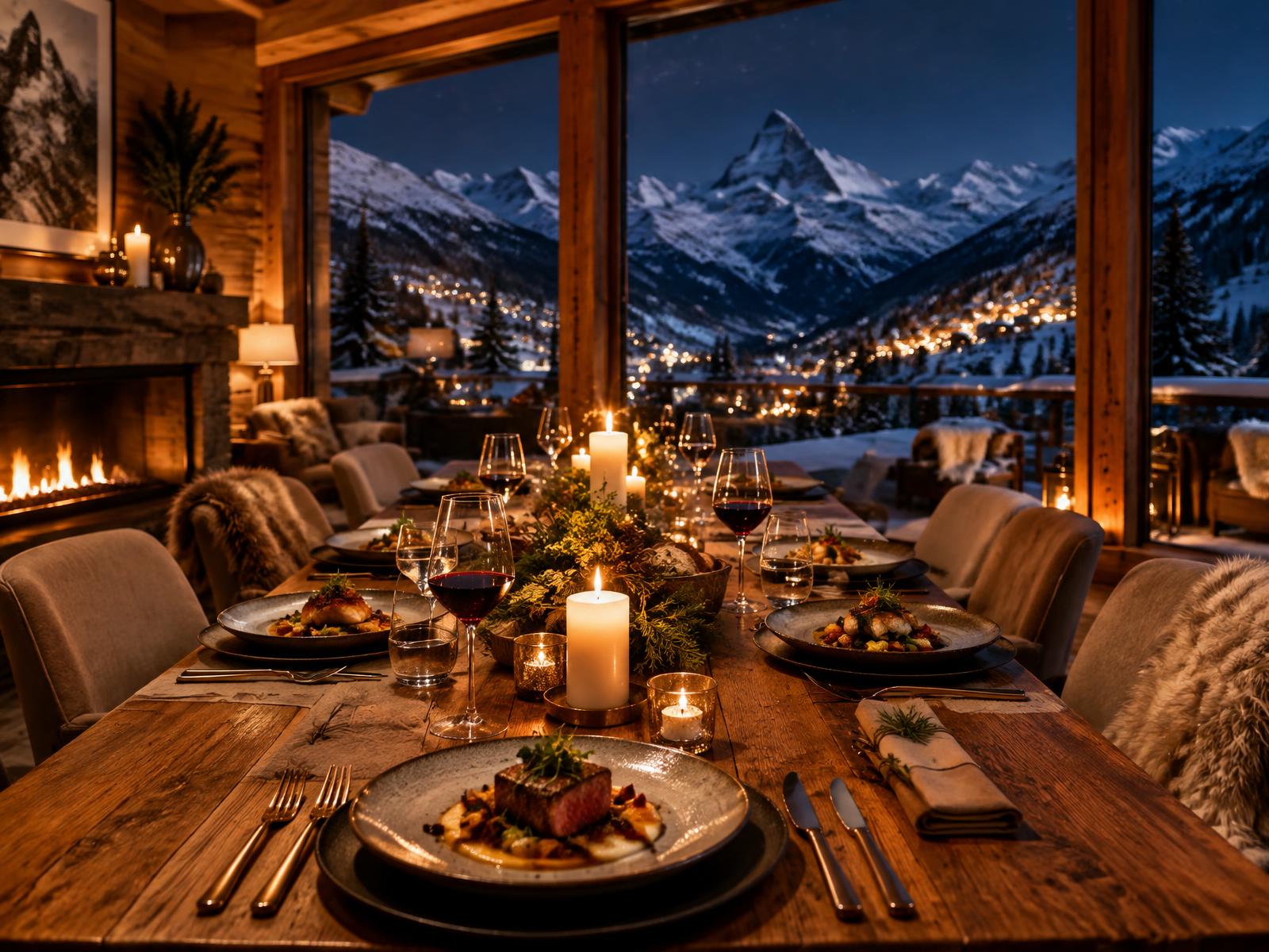 Kosher dining experience in the Gudauri chalet