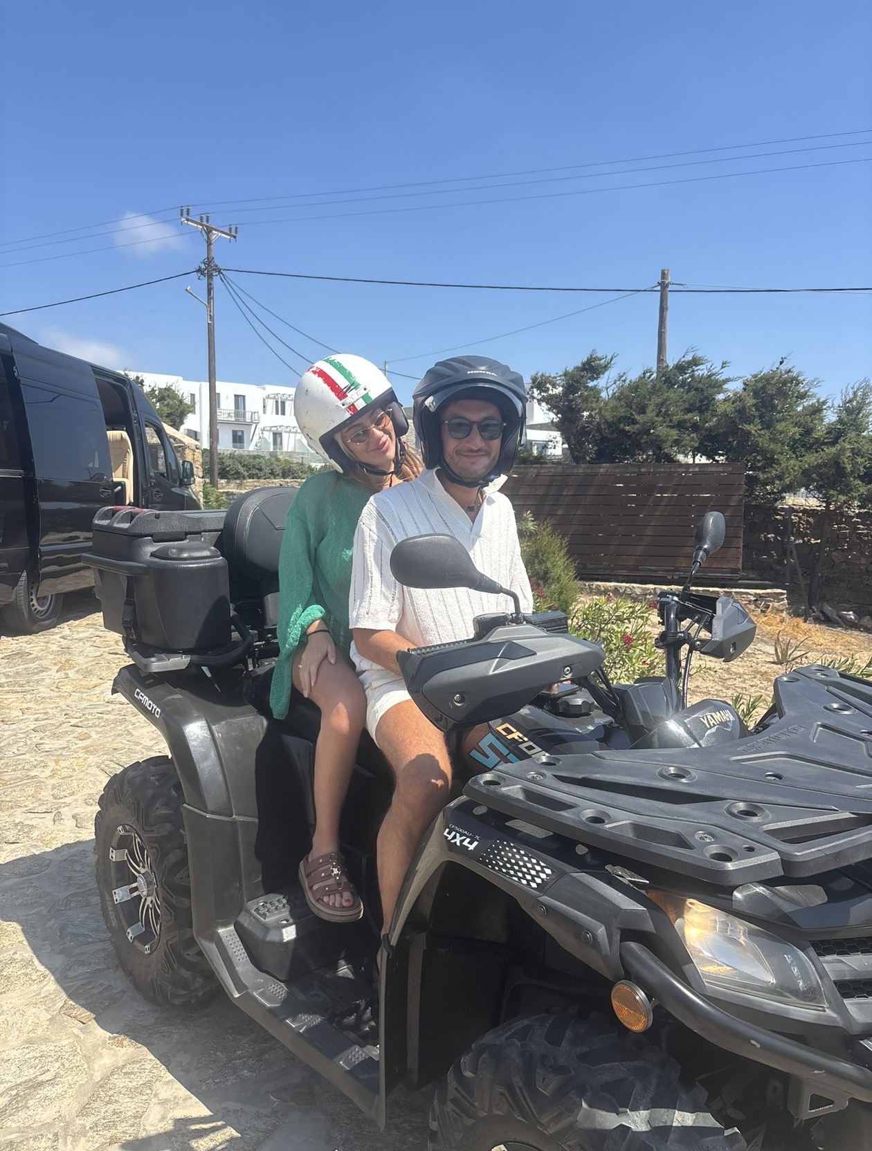 Quad ride exploring the island