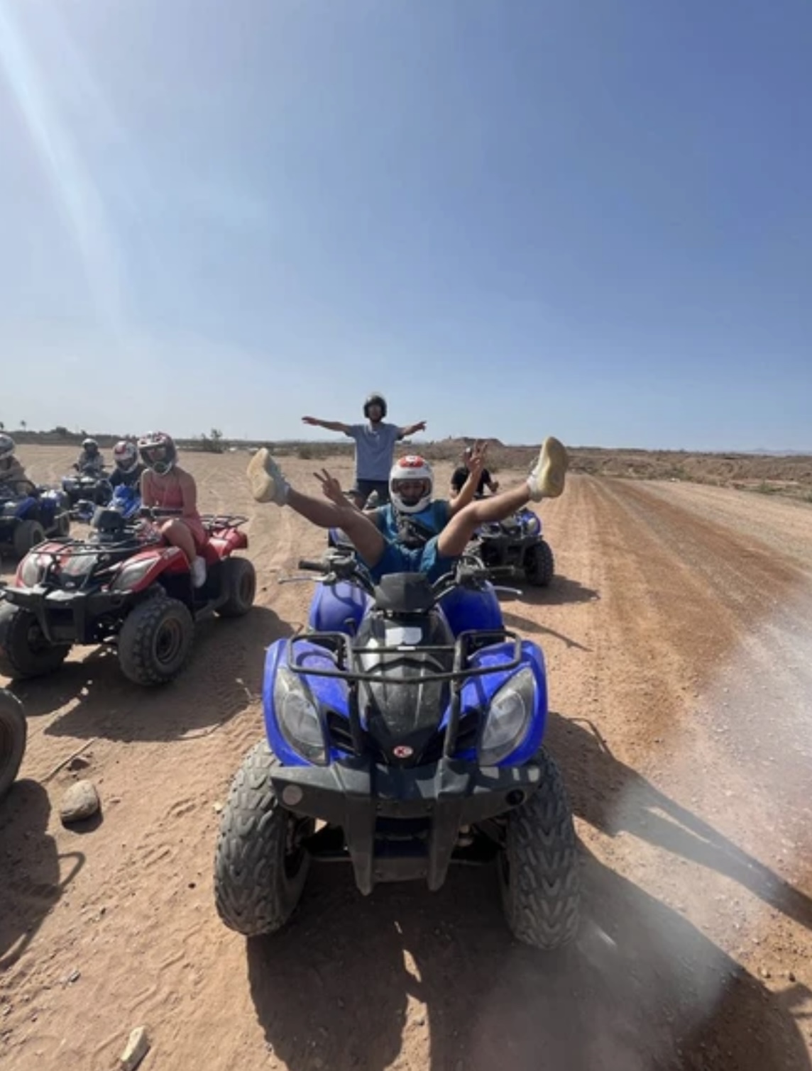 Quad biking in the Marrakech desert